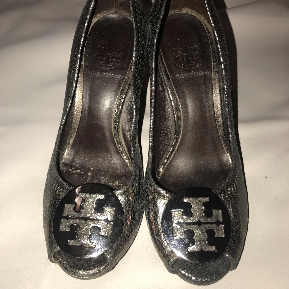 Tory Burch Peep Toe Wedge shoes